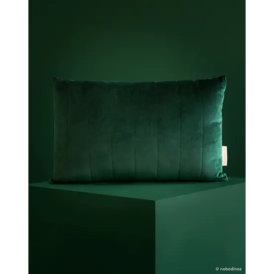 Nobodinoz Nobodinoz | Akamba Samt-Kissen 45x30cm Jungle Green