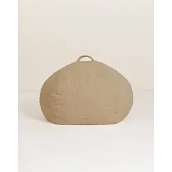 Nobodinoz | Landscape Quilted Round Beanbag 65x40cm Sesame