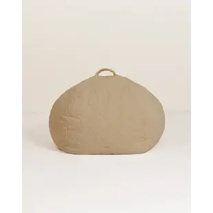 Nobodinoz | Landscape Quilted Round Beanbag 65x40cm Sesame