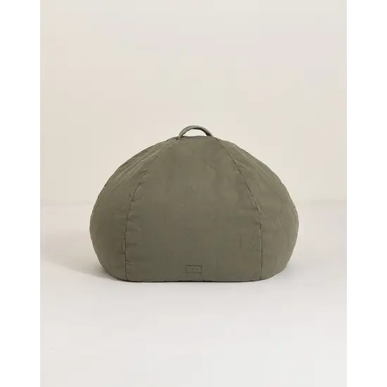 Nobodinoz Nobodinoz | Landscape Quilted Round Beanbag 65x40 Vetiver