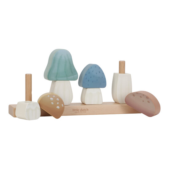 Little Dutch Little Dutch | Stacking Puzzle Mushrooms  Forest Friends FSC