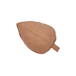 Nobodinoz Blatt-Kissen French Linen Noisette