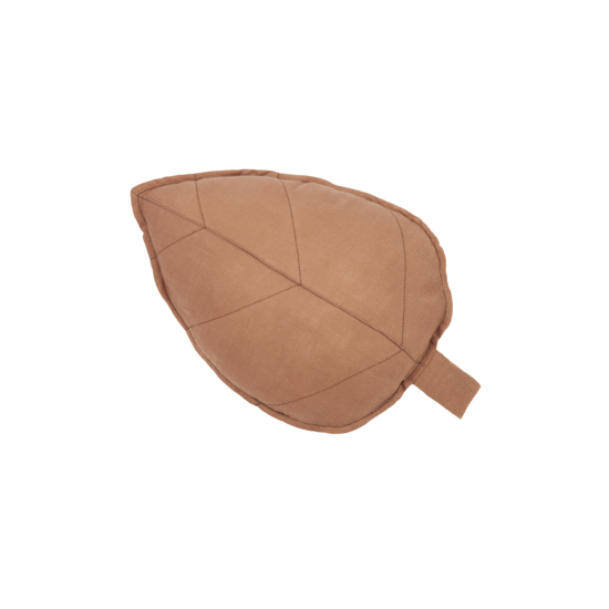 Nobodinoz Nobodinoz Blatt-Kissen French Linen Noisette