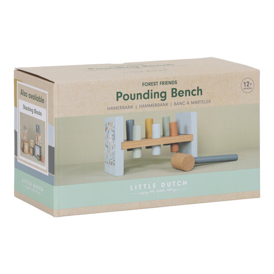 Little Dutch Little Dutch | Banc à Marteler Forest Friends FSC