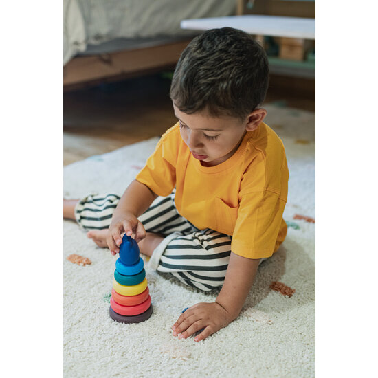 Little L Little L | Tour d'empilage chat couleurs vives