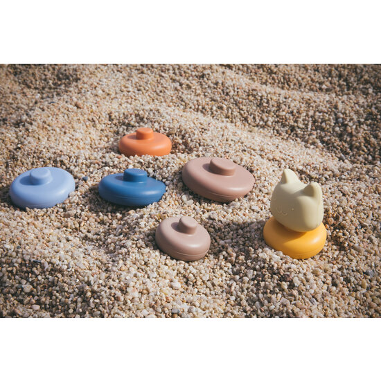 Little L Little L | Stapeltoren Kat  Beige en Blauw