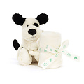 Jellycat Jellycat | Bashful Black & Cream Puppy Soother
