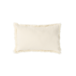 Nobodinoz | Cushion Landscape Rectangular Fringes Natural