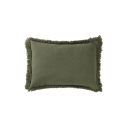 Nobodinoz | Kussen Landscape Rectangular Fringes Vetiver