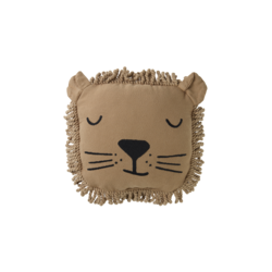 Nobodinoz | Lion head pillow Sesame