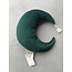 Nobodinoz Nobodinoz | Pierrot Coussin en velours Moon 36x32cm Jungle Green