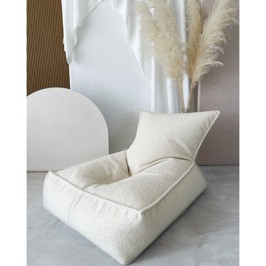 Moje Moje | Bouclé Beanbag Cream
