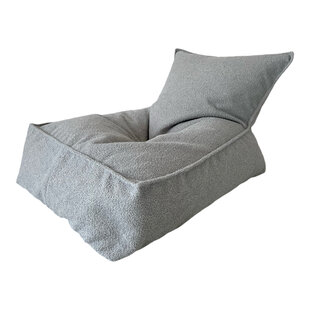 Moje | Bouclé Sitzsack - Bouclé Grau