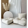 Moje Moje | Bouclé Ottoman -square - Cream