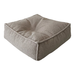 Moje | Bouclé Ottoman -carré - Beige
