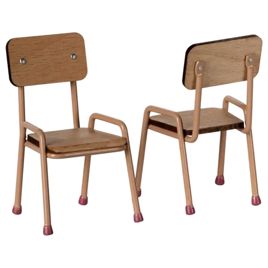 Maileg Maileg | Table and chair set, Mouse - Dark powder