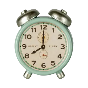 Maileg | Alarm clock, Mouse - Mint