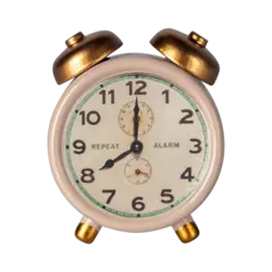 Maileg | Alarm clock, Mouse - Powder