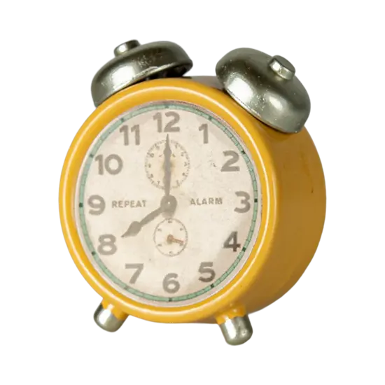 Maileg Maileg | Alarm clock, Mouse - Yellow