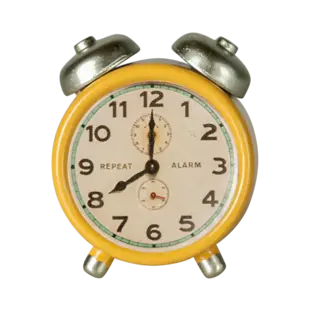 Maileg | Alarm clock, Mouse - Yellow