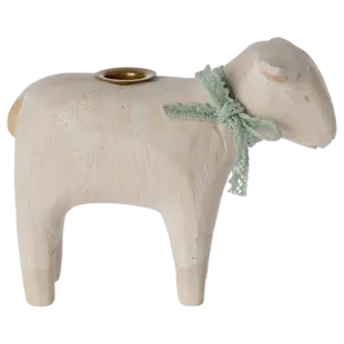 Maileg | Candle holder, Lamb - Mint