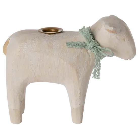 Maileg Maileg | Bougeoir, Agneau - Menthe