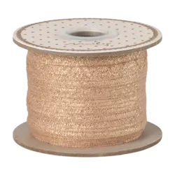 Maileg | Ribbon, 25 m - Vintage rose/Gold