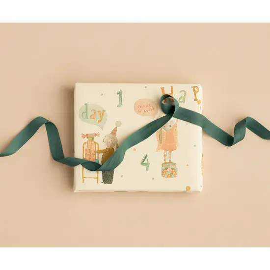 Maileg Maileg | Ribbon, W: 18 mm x L: 10 m - Petrol