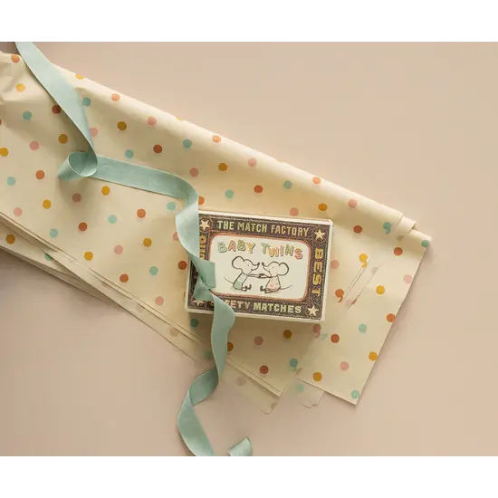 Maileg Maileg | Ribbon, W: 18 mm x L: 10 m - Dusty mint