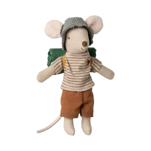 Maileg |  Hiker mouse, Big brother - Thin stripes
