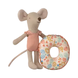Maileg |  Souris de plage avec flotteur, Petite sœur - Fleur