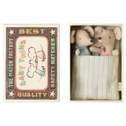 Maileg | Twins, Baby mice in matchbox