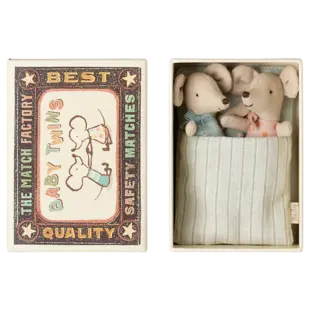 Maileg | Twins, Baby mice in matchbox