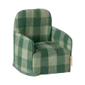 Maileg Maileg | Folding chair, Mouse - Green check