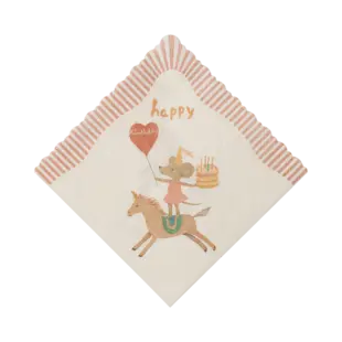 Maileg | Napkin, Happy birthday - Unicorn