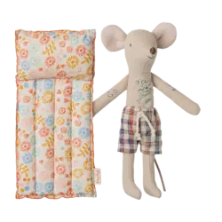 Maileg |  Beach mouse with air mattress, Dad - Flower