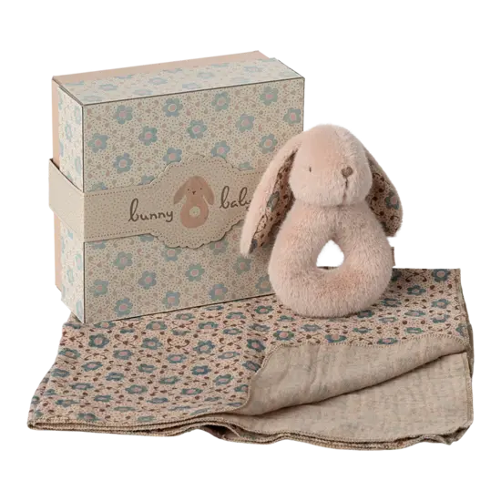 Maileg Maileg | Bunny rattle set - Powder