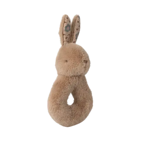 Maileg Maileg | Rabbit rattle set - Cream peach