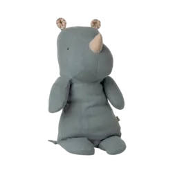 Maileg | Safari friends, Rhino, Medium - Dusty blue