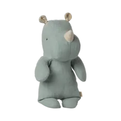 Maileg |  Safari friends, Rhino, Small - Light dusty blue