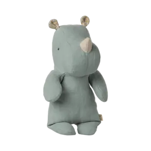 Maileg |  Safari friends, Rhino, Small - Light dusty blue