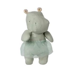 Maileg | Amis de Safari, Hippo avec jupe, Small - Mint