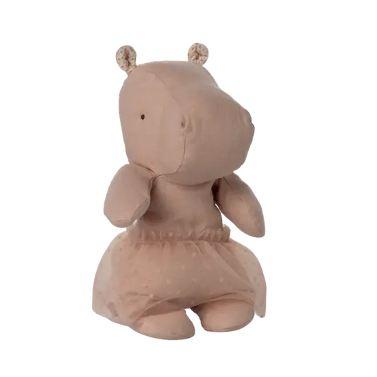 Maileg Maileg |  Safari friends, Hippo w. skirt, Small - Soft rose