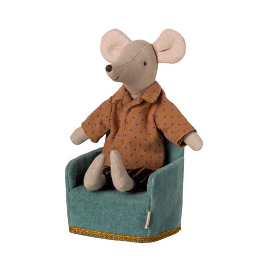 Maileg Maileg | Folding chair, Mouse - Mint