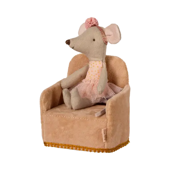 Maileg Maileg | Folding chair, Mouse - Powder