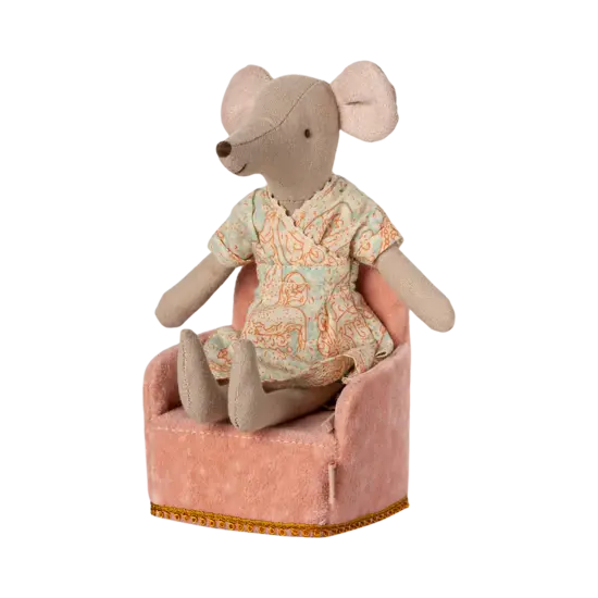 Maileg Maileg | Folding chair, Mouse - Rose