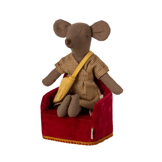 Maileg Maileg | Folding chair, Mouse - Red