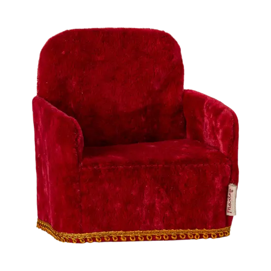 Maileg Maileg | Folding chair, Mouse - Red