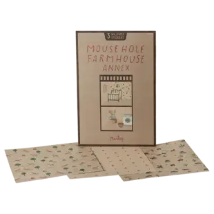Maileg | Papier peint, Mouse hole Farmhouse - Annex