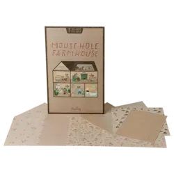 Maileg | Wallpaper, Mouse hole Farmhouse